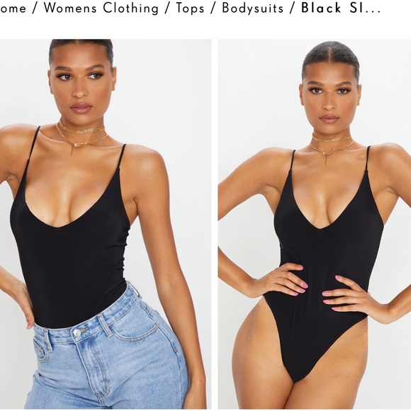 PrettyLittleThing Tops - PrettyLittleThing (PLT) black bodysuit NWT